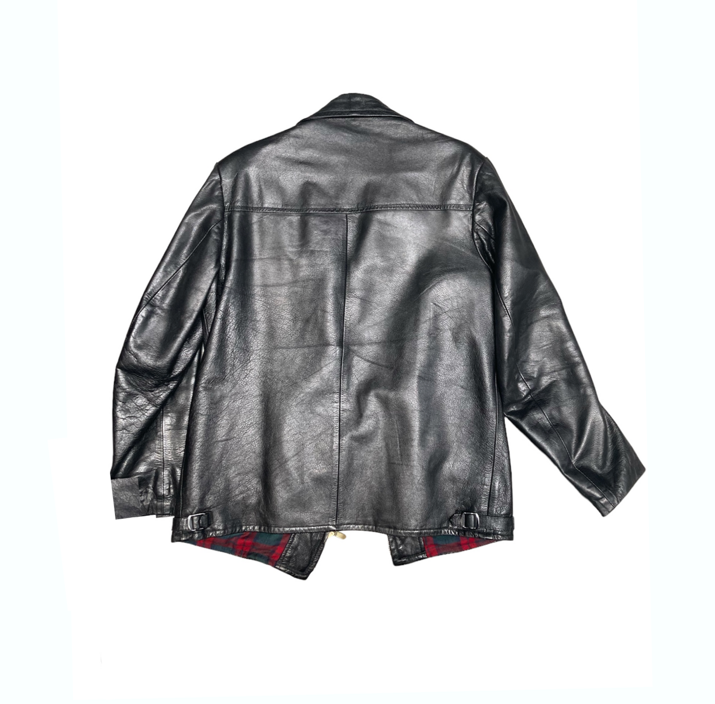 1950'S BLACK LEATHER JACKET