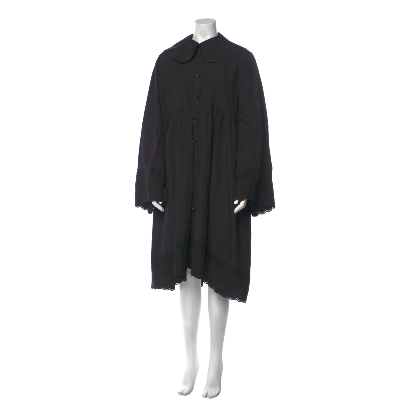 SIMONE ROCHA BLACK COTTON DRESS