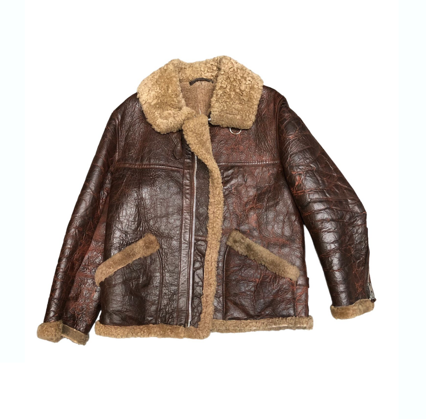 LEATHER AVIATOR JACKET