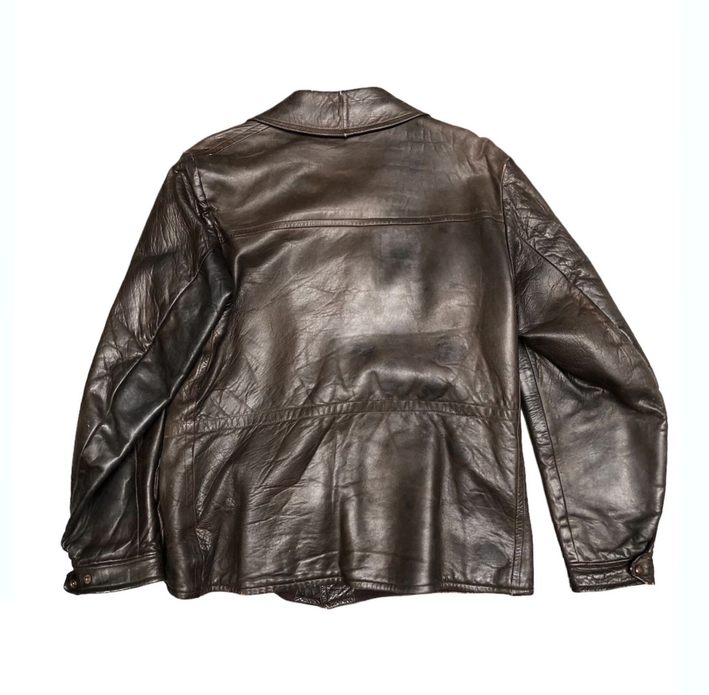 1940'S BROWN LEATHER JACKET