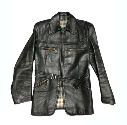 1960'S GREEN LEATHER JACKET