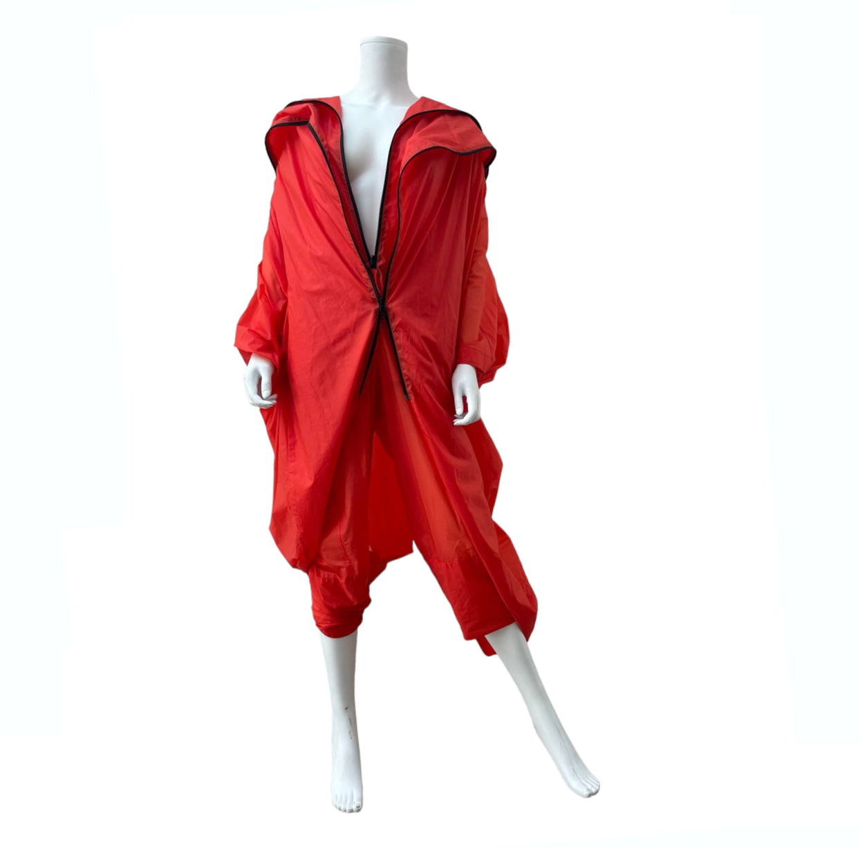 ISSEY MIYAKE RED NYLON ZIP COAT OVERALL (Copy)